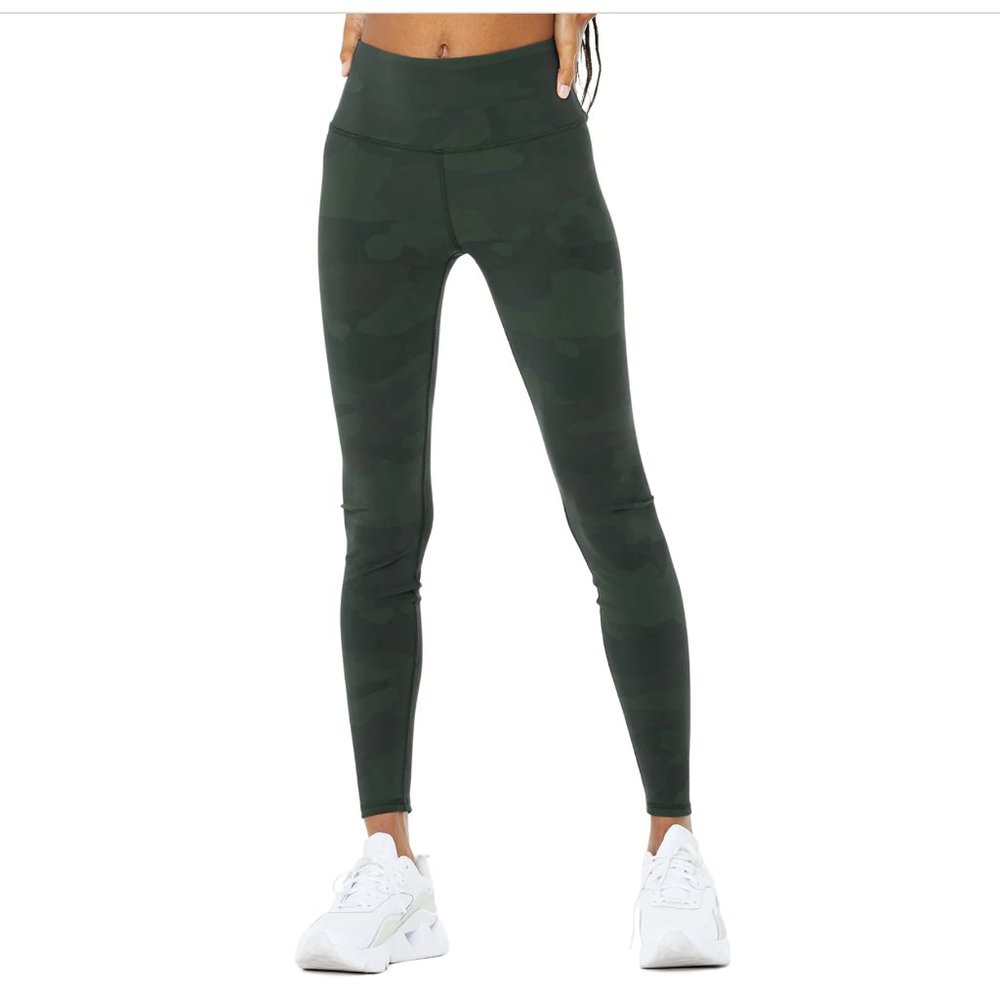 Alo Yoga High-Waist Camo Vapor Legging - Hunter Camoflauge size xs